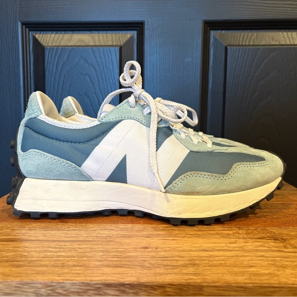 New Balance 327 Mid Storm Blue Deep Sky 9 - Picture 7 of 13